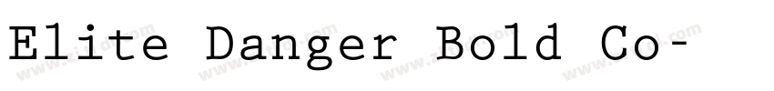 Elite Danger Bold Co字体转换